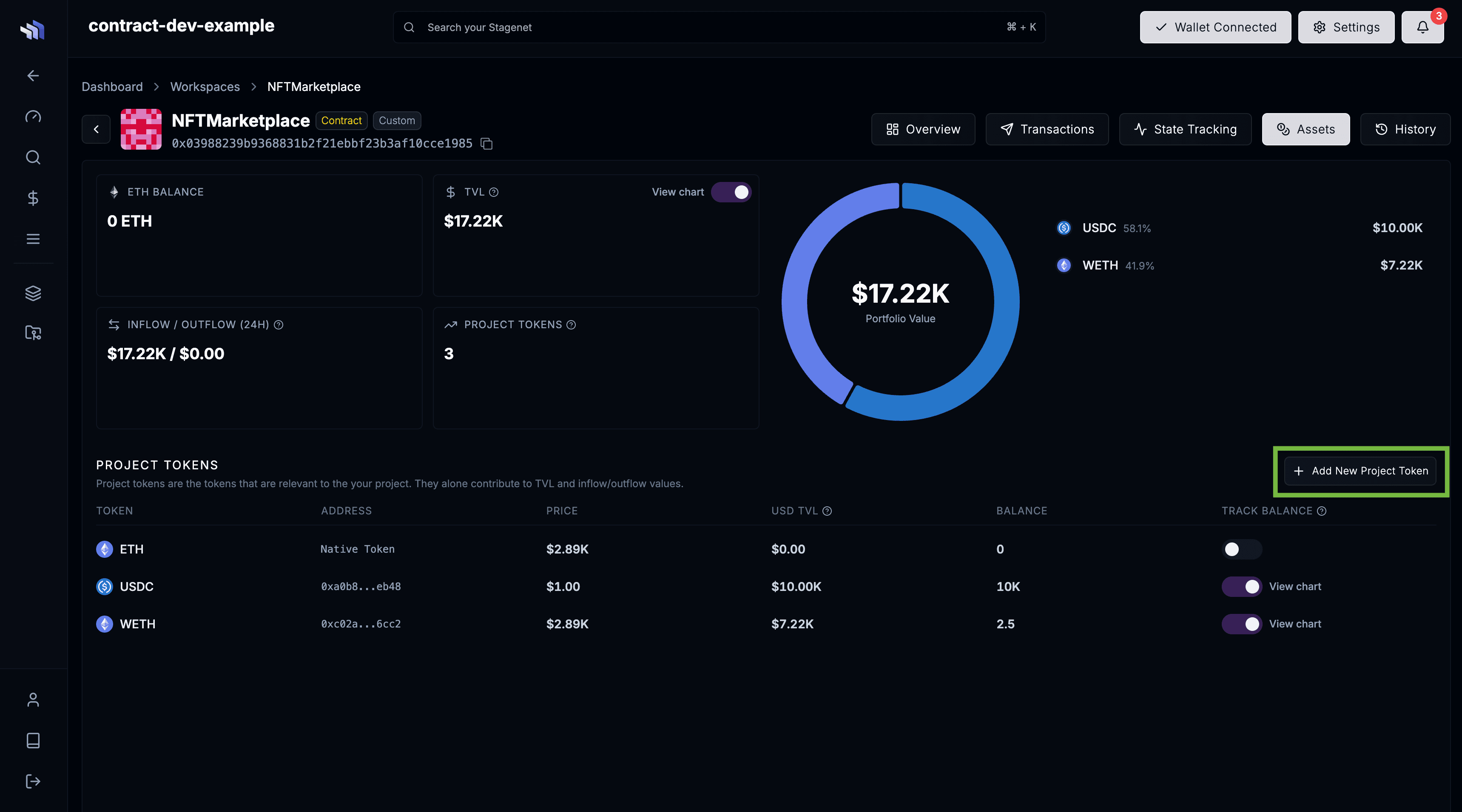 Add New Project Token