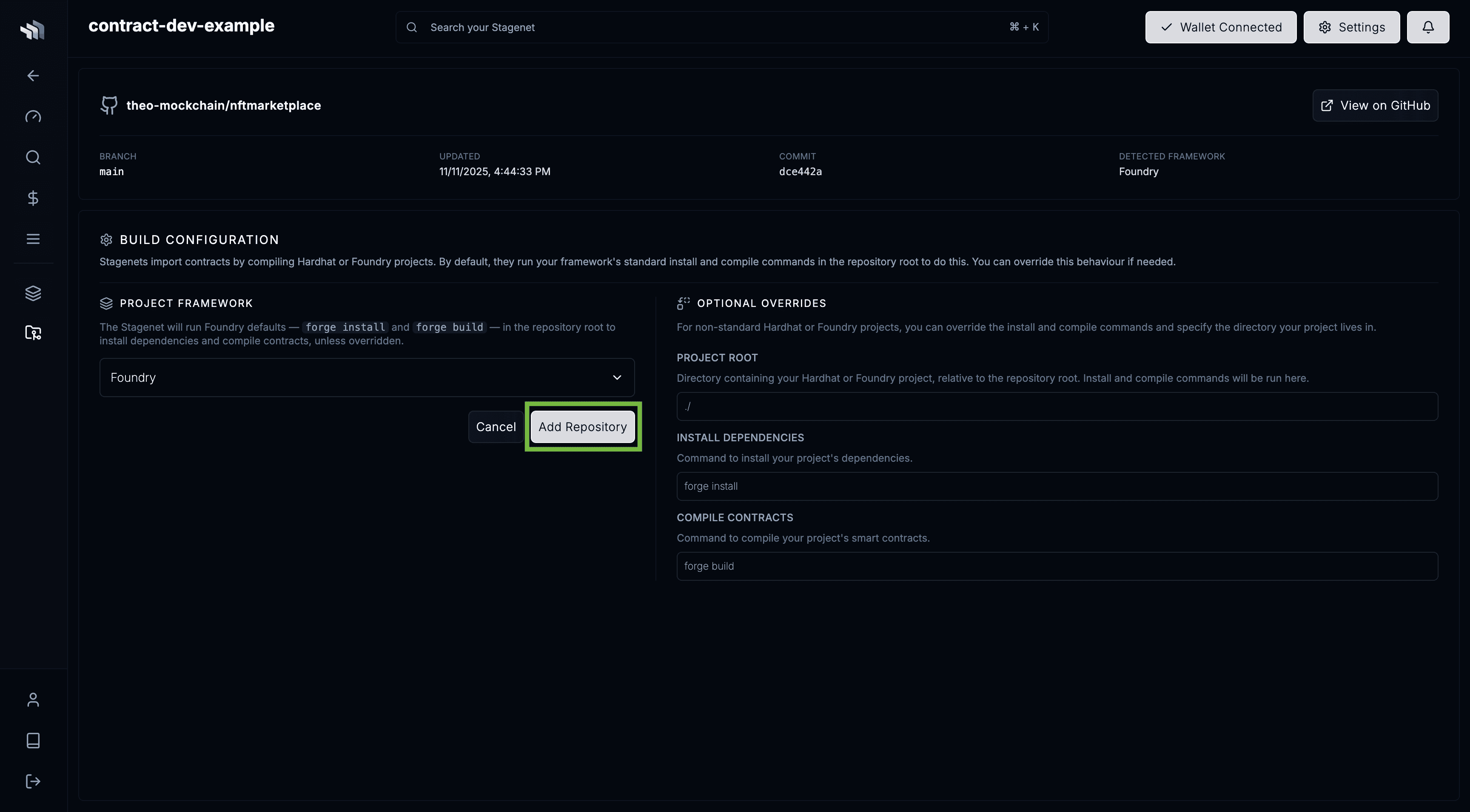 GitHub app install prompt