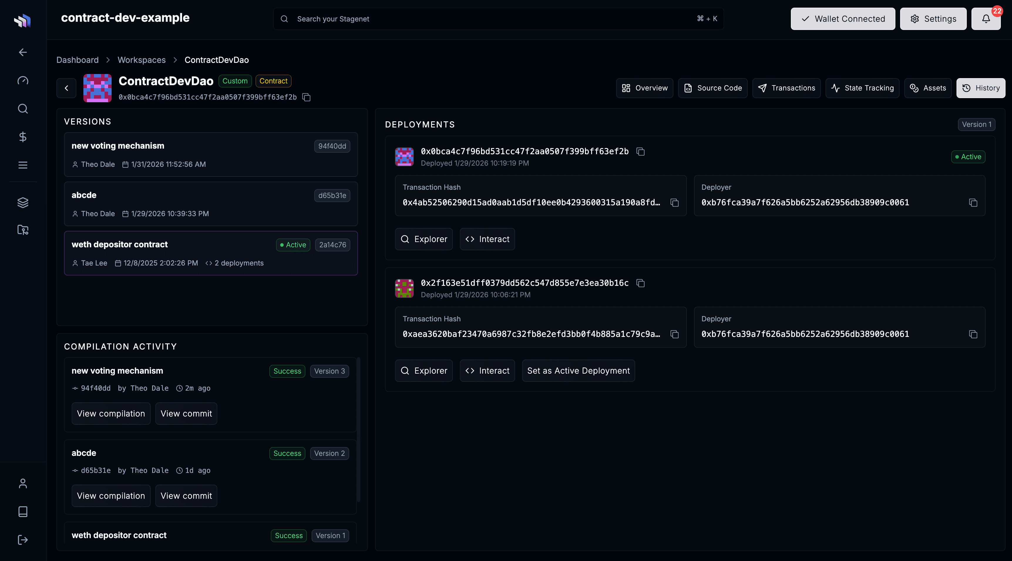 Workspace Asset View