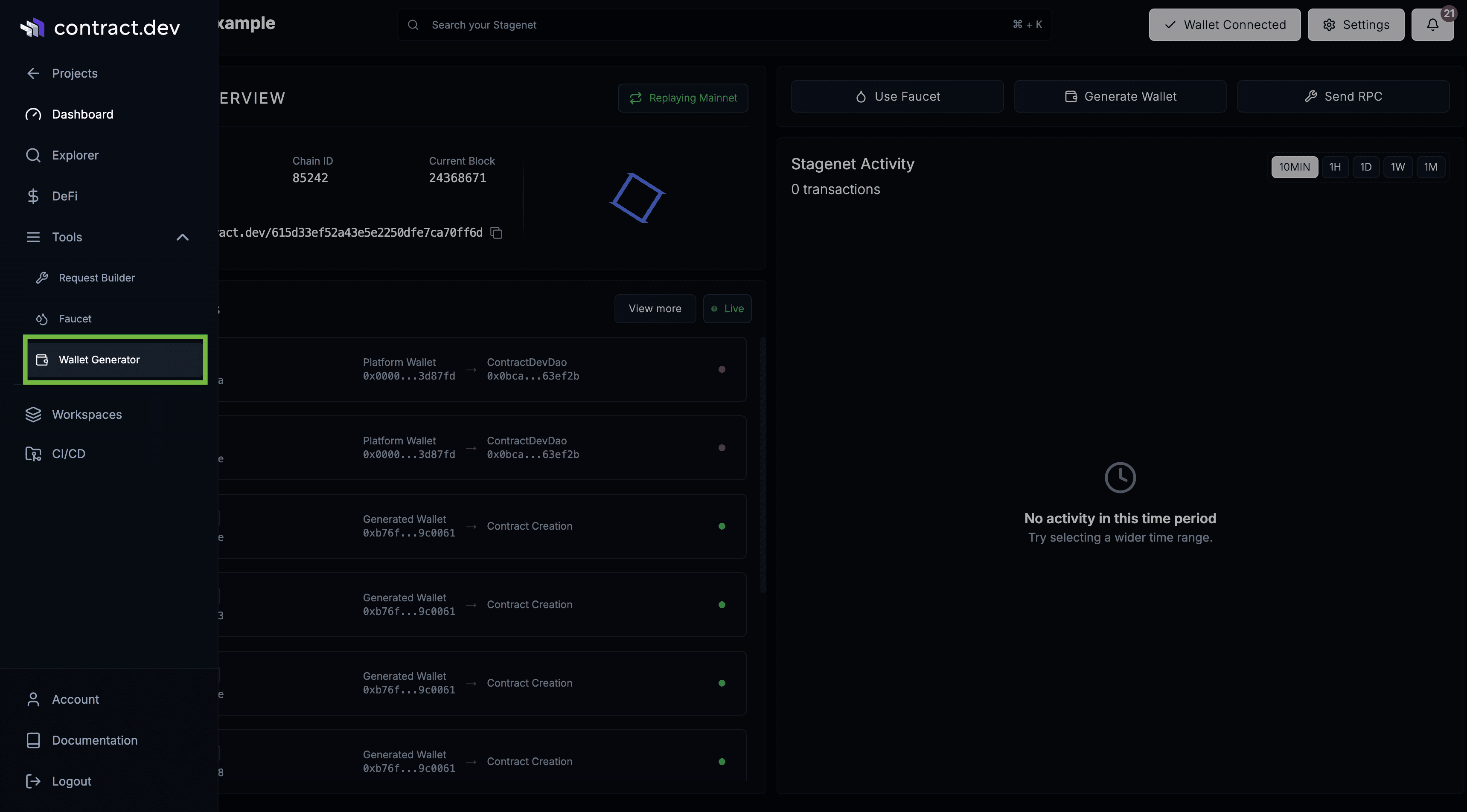 Wallet Generator tool